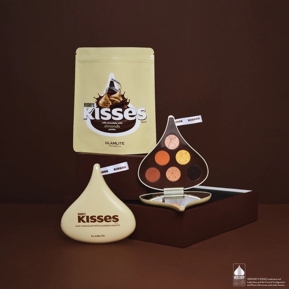 Glamlite Hershey Kiss Eyeshadow Palette Milk w/ Almonds - Picture 1 of 6